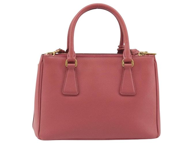 Borsa a mano PRADA Saffiano 2way Pink Gold Tone Auth BA14801M Rosa - vista 2