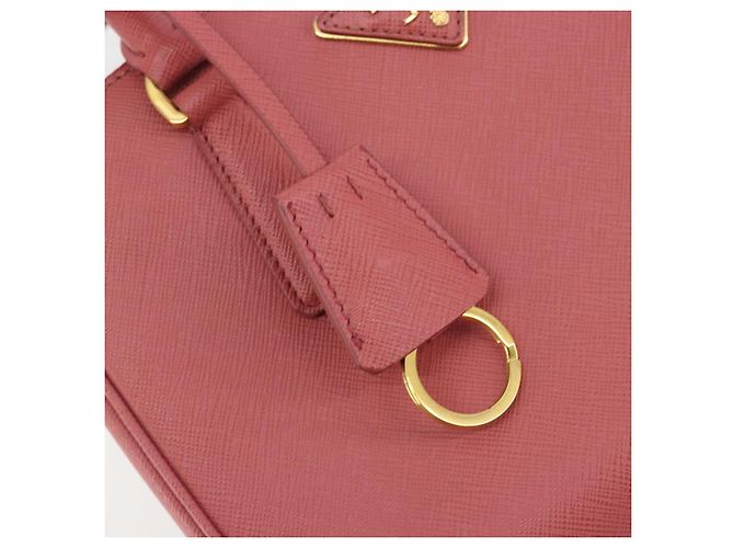 Borsa a mano PRADA Saffiano 2way Pink Gold Tone Auth BA14801M Rosa - vista 22