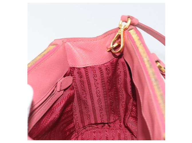 Borsa a mano PRADA Saffiano 2way Pink Gold Tone Auth BA14801M Rosa - vista 24