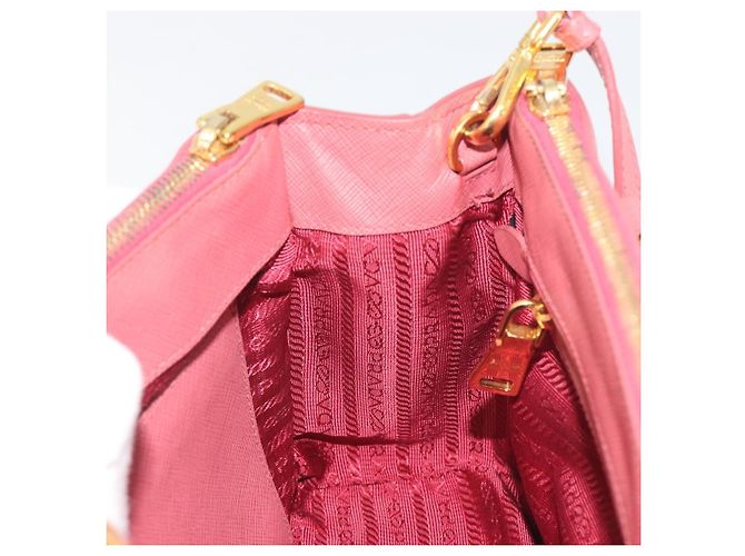 Borsa a mano PRADA Saffiano 2way Pink Gold Tone Auth BA14801M Rosa - vista 25
