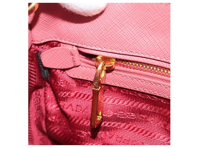 Borsa a mano PRADA Saffiano 2way Pink Gold Tone Auth BA14801M Rosa - vista 26