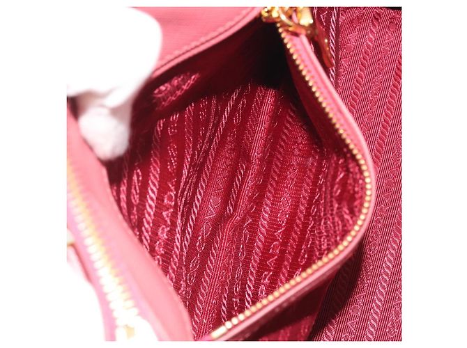 Borsa a mano PRADA Saffiano 2way Pink Gold Tone Auth BA14801M Rosa - vista 27