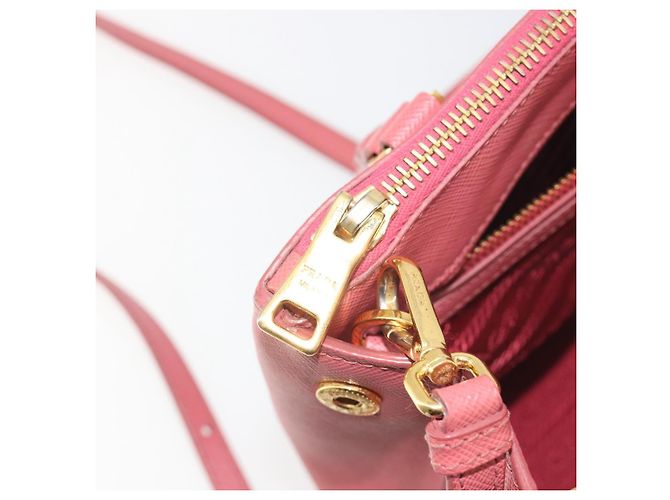 Borsa a mano PRADA Saffiano 2way Pink Gold Tone Auth BA14801M Rosa - vista 28