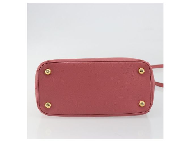 Borsa a mano PRADA Saffiano 2way Pink Gold Tone Auth BA14801M Rosa - vista 5