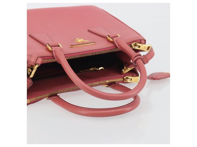 Borsa a mano PRADA Saffiano 2way Pink Gold Tone Auth BA14801M Rosa - vista 7