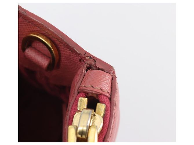 Borsa a mano PRADA Saffiano 2way Pink Gold Tone Auth BA14801M Rosa - vista 9