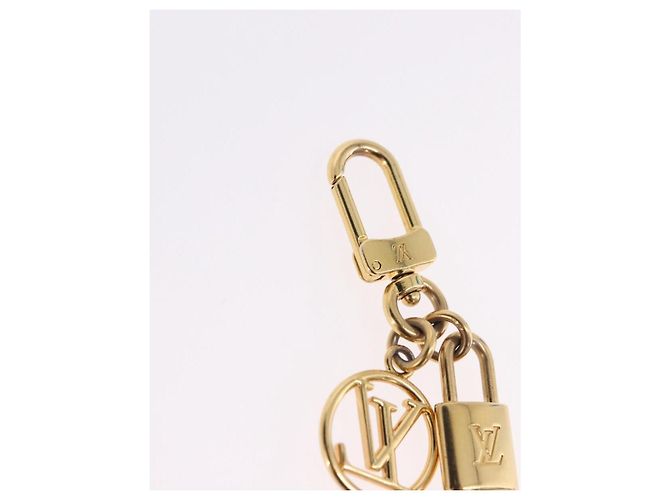 LOUIS VUITTON Micro Charm LV Padlock Charm metallo Gold M01555 LV Auth BA15232V D'oro - vista 7