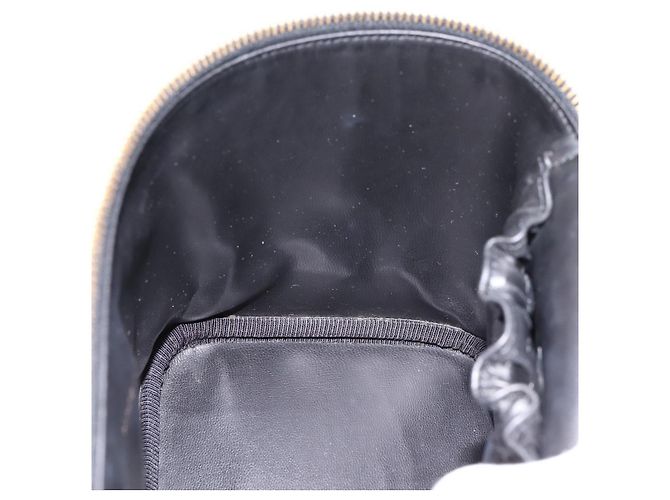 Sac à main Vanity CHANEL COCO Mark Cuir Caviar Noir Or CC Auth 198746V Doré - vue 19