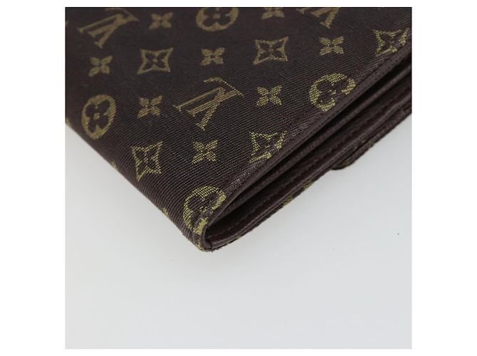 LOUIS VUITTON Monogram Mini Lin Portefeiulle Sarah Wallet M95234 LV Auth 187160A Marrone Damier ebene - vista 15