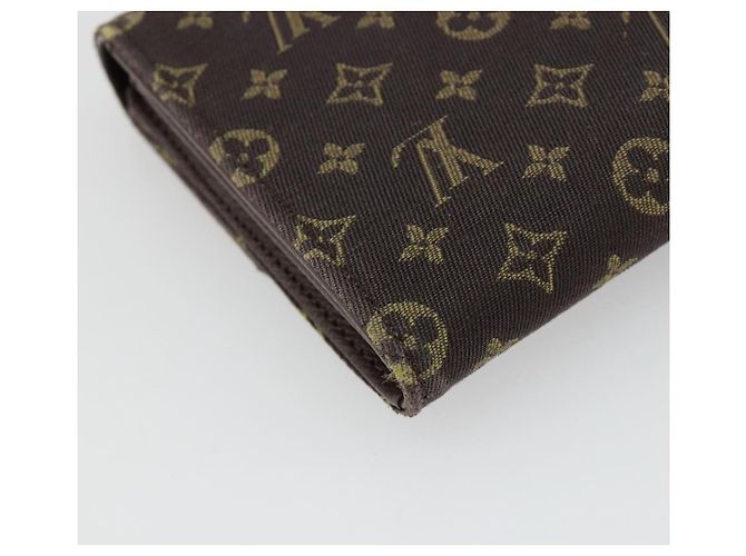 LOUIS VUITTON Monogram Mini Lin Portefeiulle Sarah Wallet M95234 LV Auth 187160A Marrone Damier ebene - vista 16