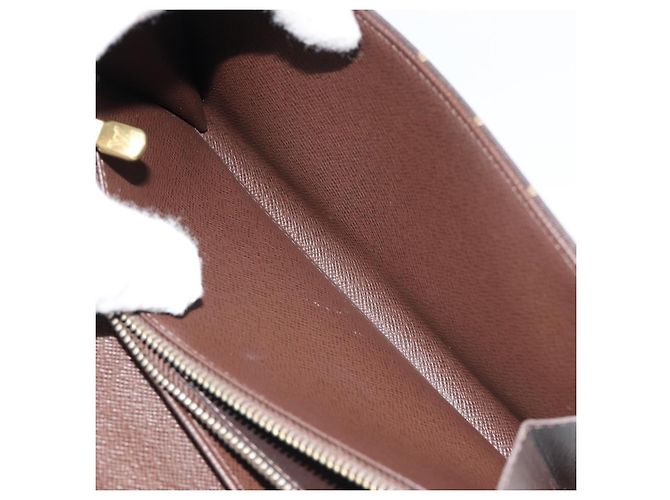 LOUIS VUITTON Monogram Mini Lin Portefeiulle Sarah Wallet M95234 LV Auth 187160A Marrone Damier ebene - vista 21