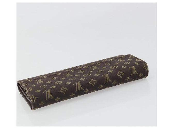 LOUIS VUITTON Monogram Mini Lin Portefeiulle Sarah Wallet M95234 LV Auth 187160A Marrone Damier ebene - vista 5