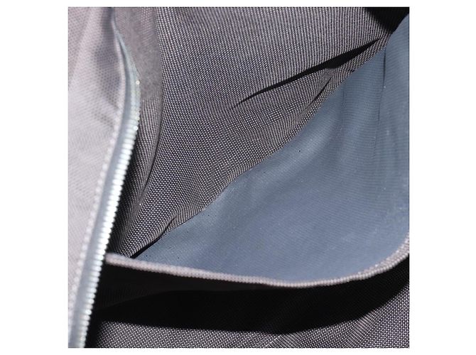 Hermès Borsa HERMES Her Line MM Canvas Grigio Argento Auth 189626 Marrone - vista 11