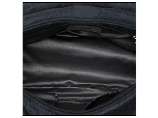 Borsa a tracolla Chanel Medium in nylon testurizzato nero, trapuntata bubble, patta a fisarmonica - vista 4