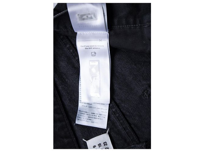 Maison Martin Margiela, Vaqueros de pierna ancha en negro - vista 10
