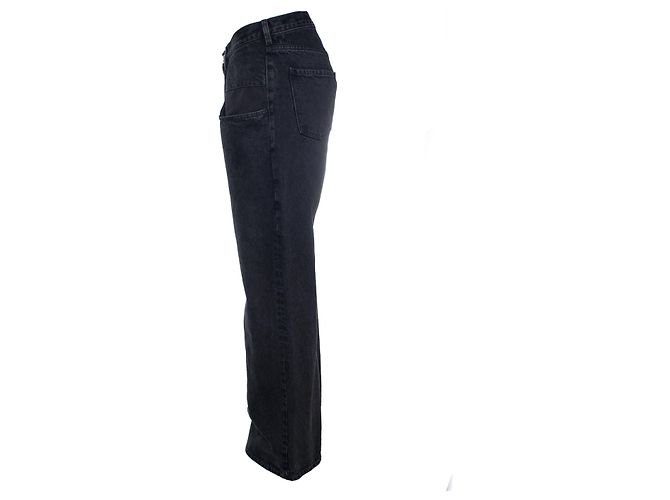 Maison Martin Margiela, Vaqueros de pierna ancha en negro - vista 2