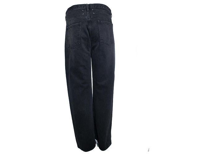 Maison Martin Margiela, Vaqueros de pierna ancha en negro - vista 3