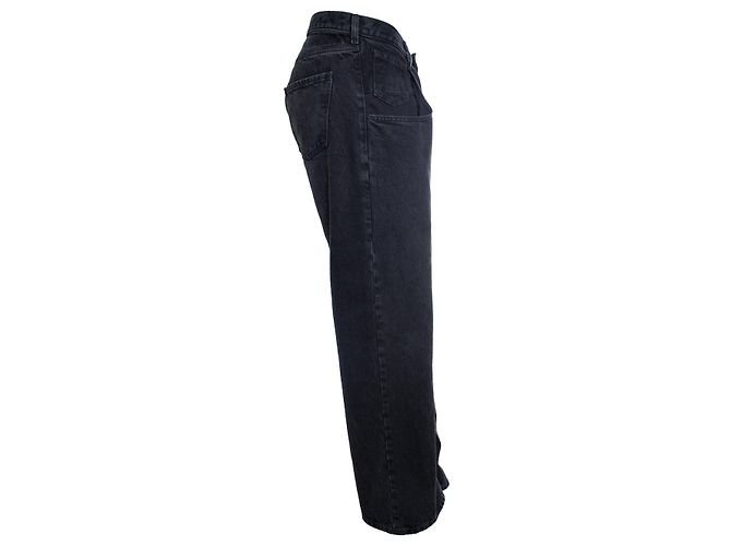 Maison Martin Margiela, Vaqueros de pierna ancha en negro - vista 4