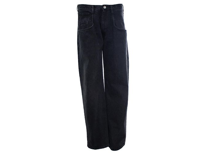 Maison Martin Margiela, Vaqueros de pierna ancha en negro - vista 5