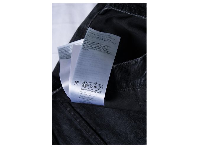 Maison Martin Margiela, Vaqueros de pierna ancha en negro - vista 6