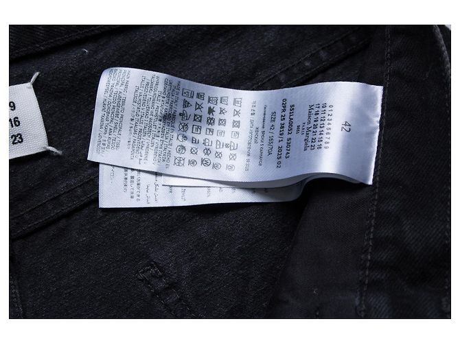 Maison Martin Margiela, Vaqueros de pierna ancha en negro - vista 8