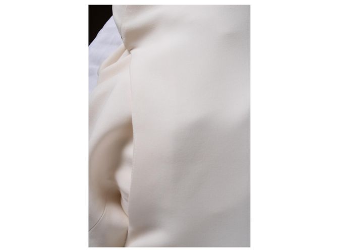 Tom Ford, Abito stretch bianco con dettaglio zip e schiena scoperta - vista 6