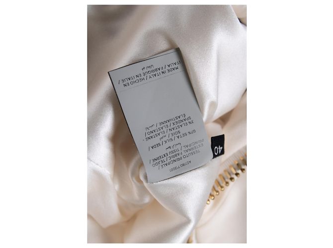 Tom Ford, Abito stretch bianco con dettaglio zip e schiena scoperta - vista 7