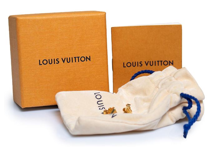 Louis Vuitton, orecchini a lobo Essential V in oro D'oro - vista 2
