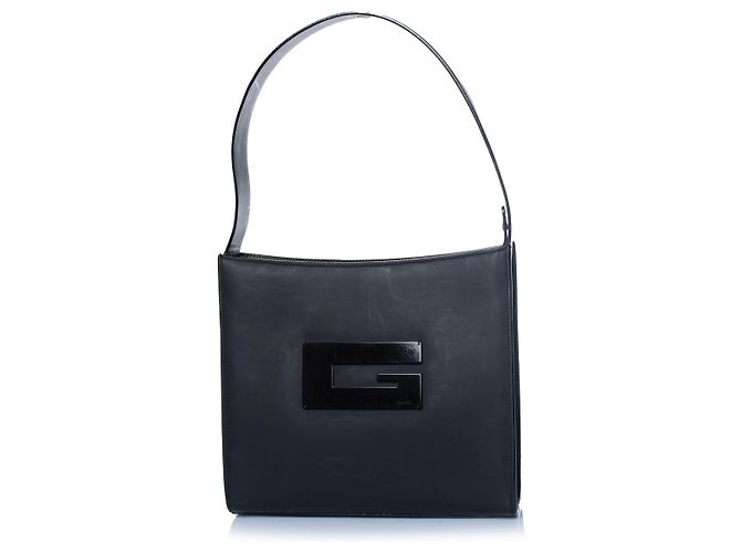 Gucci, borsa G nera in pelle nubuck Nero - vista 5