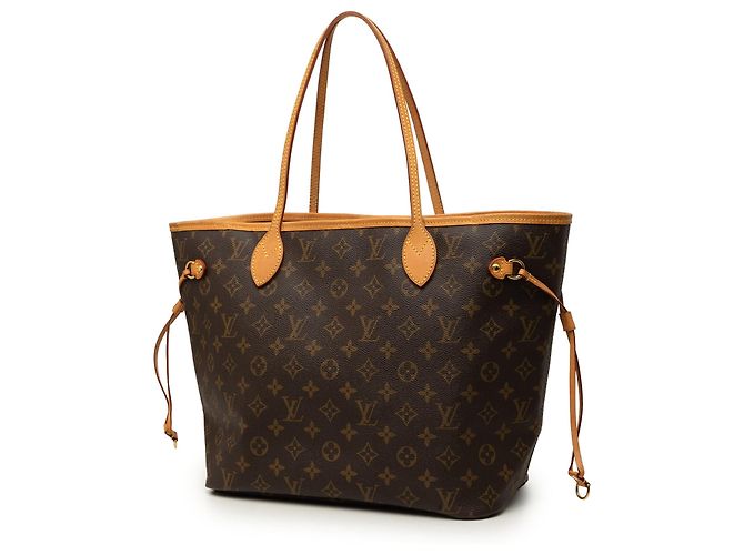Borsa Tote Louis Vuitton Monogram Neverfull MM Marrone - vista 2