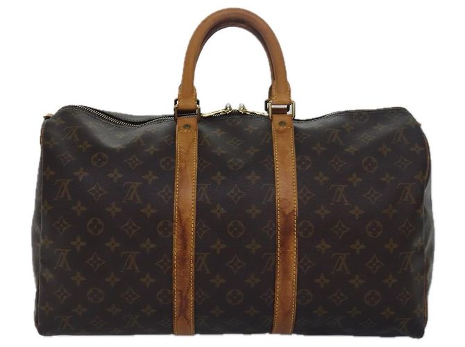 LOUIS VUITTON Monogram Keepall 45 Boston Bag M41428 LV Auth ki4639 Monogramma - vista 3