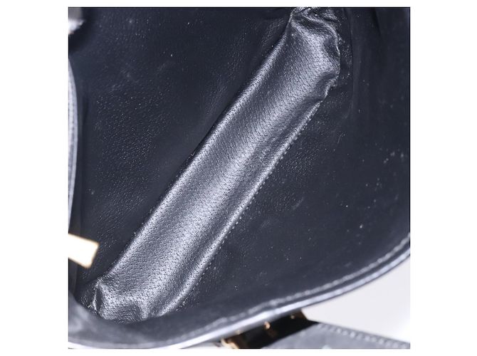 Céline Borsa Tote CELINE Macadam Canvas PVC Leather Black Gold Auth gh486 Nero D'oro - vista 10