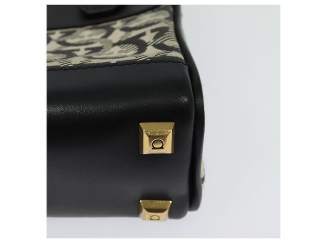 Borsa Salvatore Ferragamo Gancini in pelle 2way Nero Oro Auth 131643V D'oro - vista 16