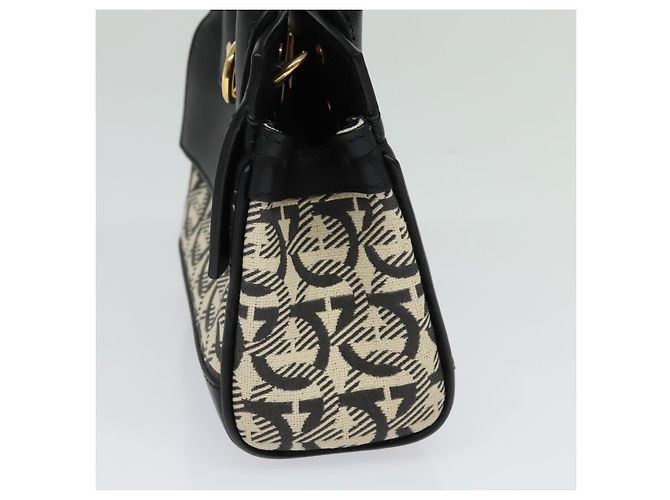 Borsa Salvatore Ferragamo Gancini in pelle 2way Nero Oro Auth 131643V D'oro - vista 4