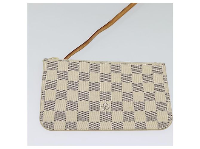 Borsa Tote LOUIS VUITTON Damier Azur Neverfull PM N41362 LV Auth 120593 - vista 21