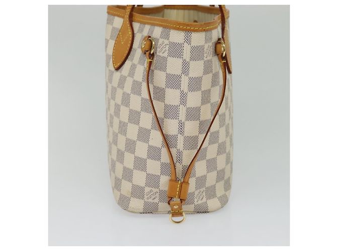 Borsa Tote LOUIS VUITTON Damier Azur Neverfull PM N41362 LV Auth 120593 - vista 4