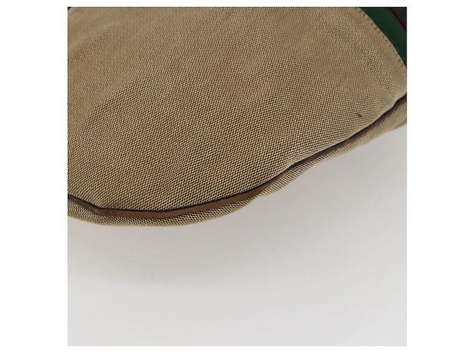 Borsa a Tracolla GUCCI Web Sherry Line Canvas Beige Silver 114871 Auth mr2006 Argento - vista 11