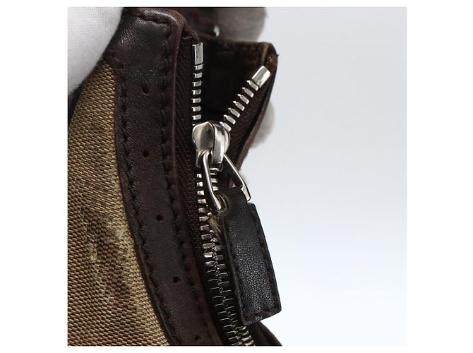 Borsa a Tracolla GUCCI Web Sherry Line Canvas Beige Silver 114871 Auth mr2006 Argento - vista 15
