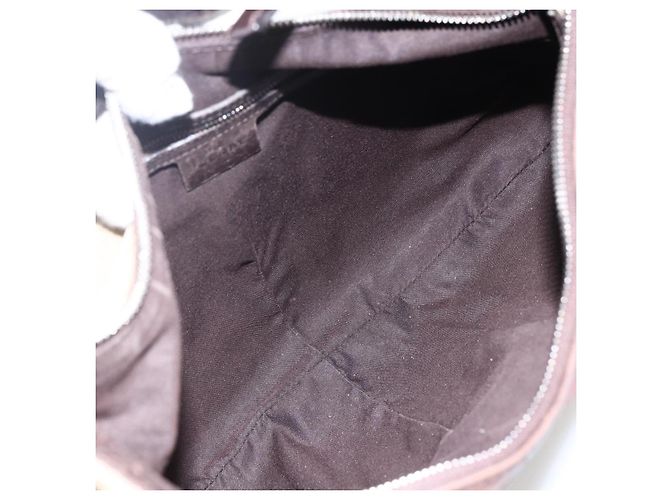 Borsa a Tracolla GUCCI Web Sherry Line Canvas Beige Silver 114871 Auth mr2006 Argento - vista 17