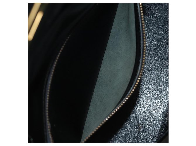 Hermès Borsa a mano HERMES Kelly 28 Box Calfskin 2way Nero Oro Auth 185189SM D'oro - vista 33