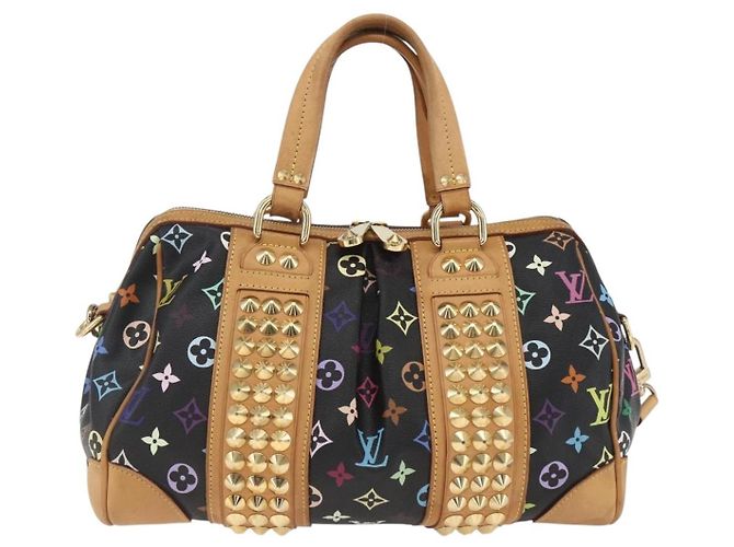 Borsa LOUIS VUITTON Monogram Multicolor Courtney MM 2way Nera M45642 Auth 163673SAV Nero - vista 2