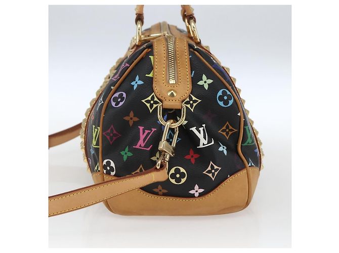 Borsa LOUIS VUITTON Monogram Multicolor Courtney MM 2way Nera M45642 Auth 163673SAV Nero - vista 5