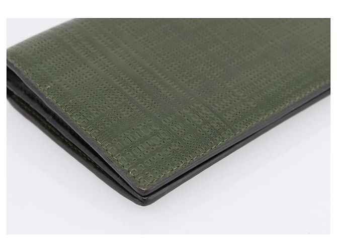LOEWE Langbeutel aus Leder Grün Silber Auth 198759A - Ansicht 14