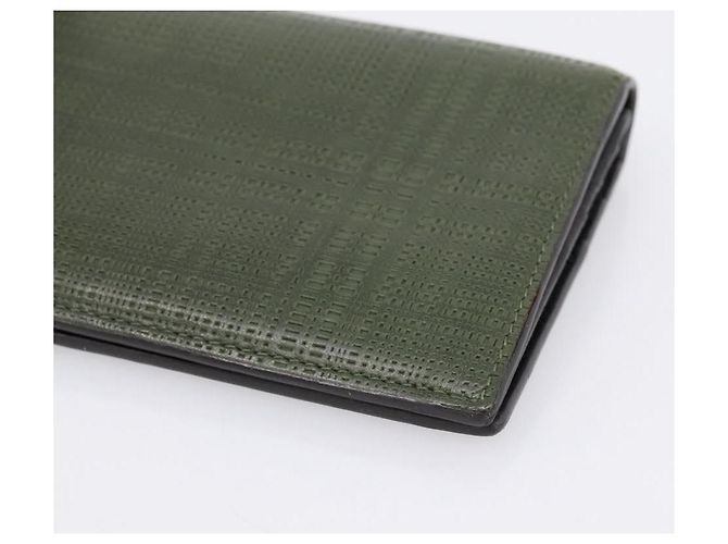 LOEWE Langbeutel aus Leder Grün Silber Auth 198759A - Ansicht 15