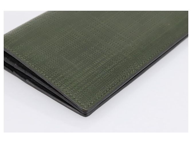 LOEWE Langbeutel aus Leder Grün Silber Auth 198759A - Ansicht 16