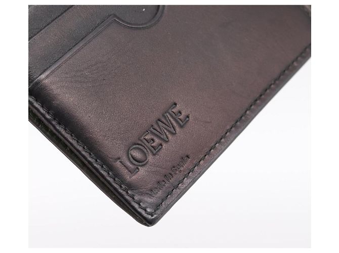 LOEWE Langbeutel aus Leder Grün Silber Auth 198759A - Ansicht 17