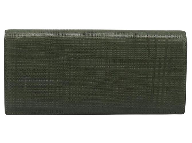 LOEWE Langbeutel aus Leder Grün Silber Auth 198759A - Ansicht 2