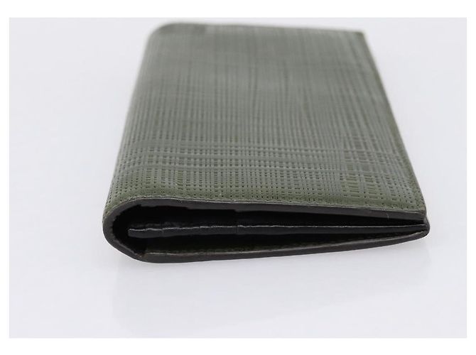 LOEWE Langbeutel aus Leder Grün Silber Auth 198759A - Ansicht 3
