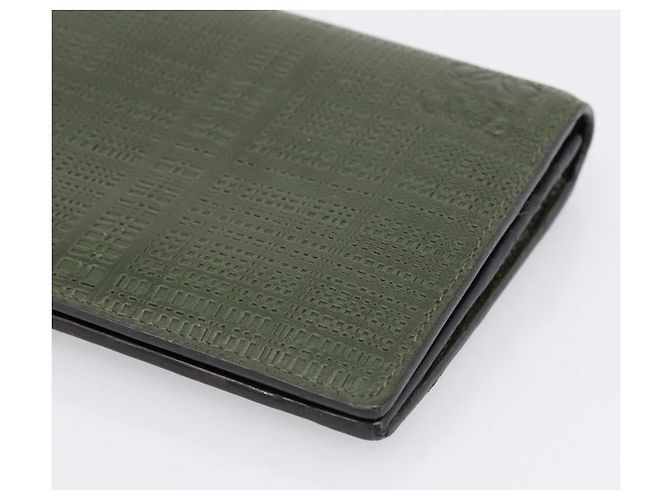 LOEWE Langbeutel aus Leder Grün Silber Auth 198759A - Ansicht 7