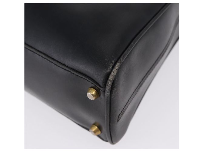 BALENCIAGA Schultertasche aus Leder Schwarz Gold Auth ka5786 Golden - Ansicht 13